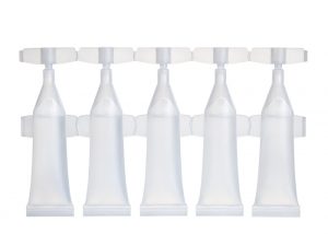 Strips of 5 single-dose vials of 10 ml Lameplast