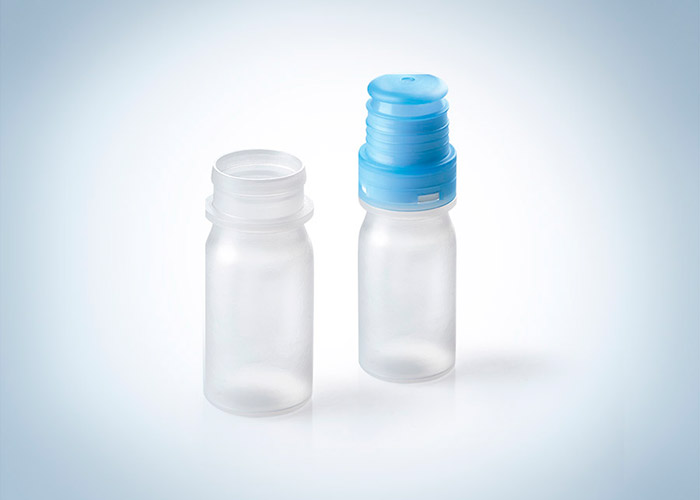 Flacone in plastica da 10 ml compatibile con il device OSD(Ophthalmic Squeeze Dispenser) di Aptar. L’OSD per il trattamento della secchezza oculare Lameplast