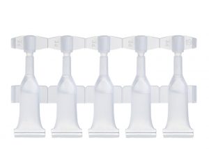 Strips of 5 single-dose vials of 0.6 ml Lameplast