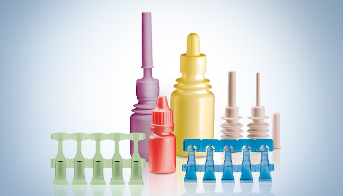 A palette of colours for pharmaceutical plastic containers